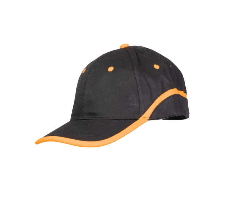 CZAPKA BASEBALL CZARNO-POMARAŃCZOWA-1 14193