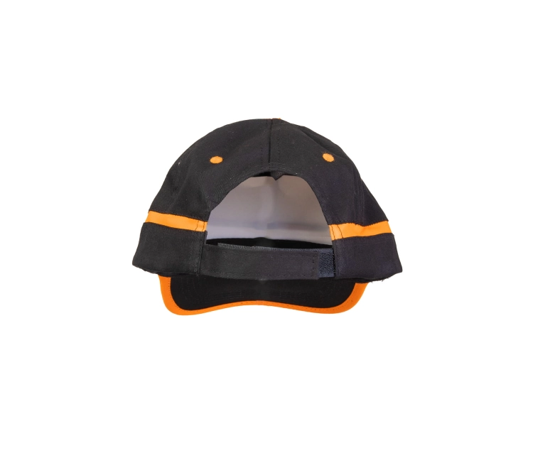 CZAPKA BASEBALL CZARNO-POMARAŃCZOWA-6 14193