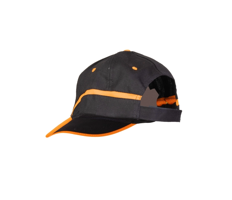 CZAPKA BASEBALL CZARNO-POMARAŃCZOWA-7 14193