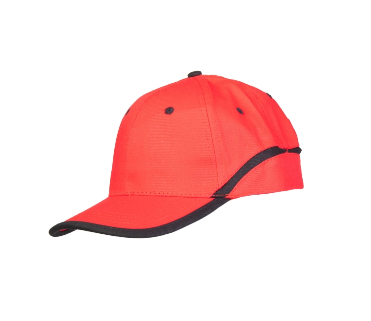 CZAPKA BASEBALL CZERWONO-CZARNA-1 14194