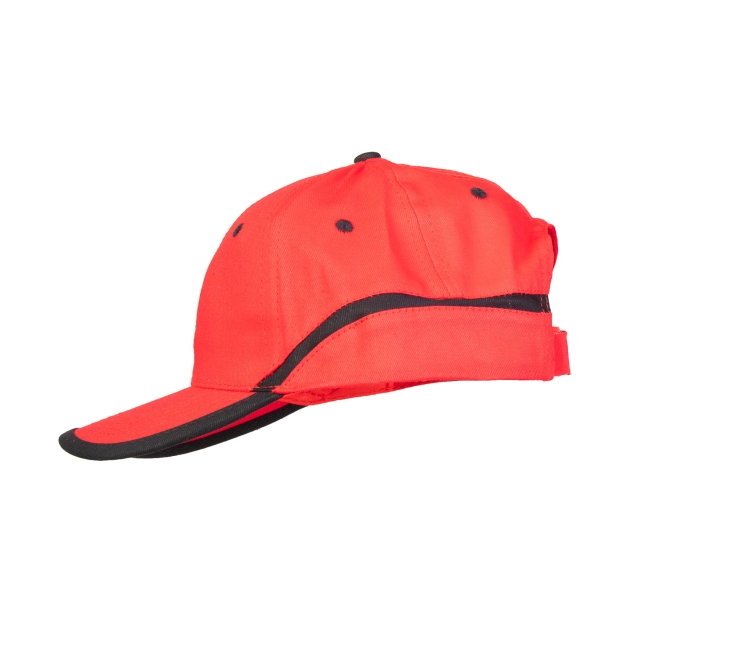 CZAPKA BASEBALL CZERWONO-CZARNA-8 14194