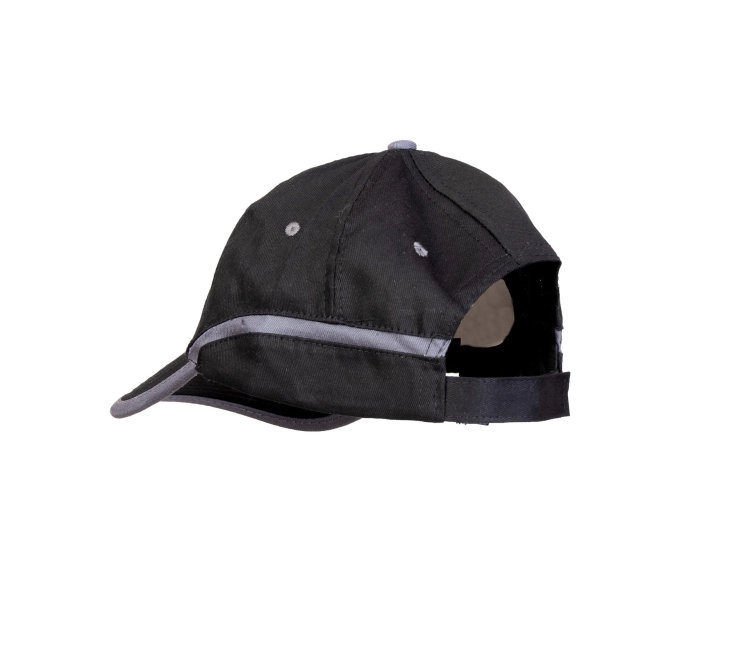 CZAPKA BASEBALL CZARNO-STALOWA-7 14200