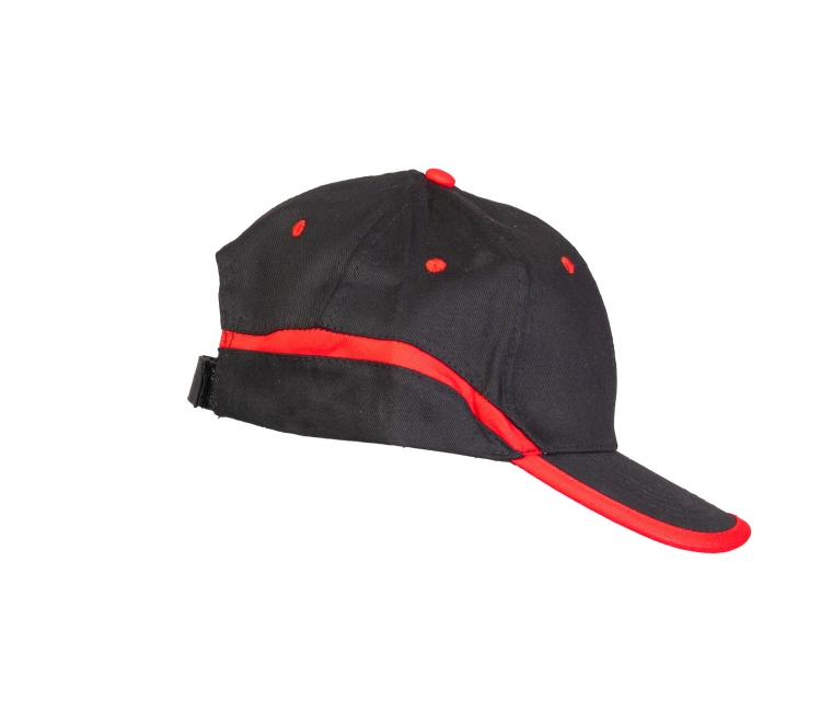 CZAPKA BASEBALL CZARNO-CZERWONA-4 14201