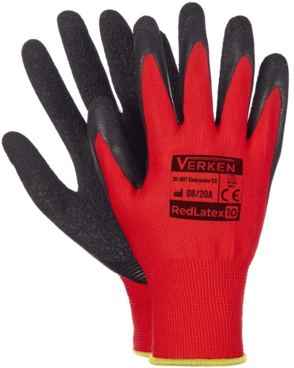 Rękawice robocze czerono-czarne VERKEN redlatex.jpg